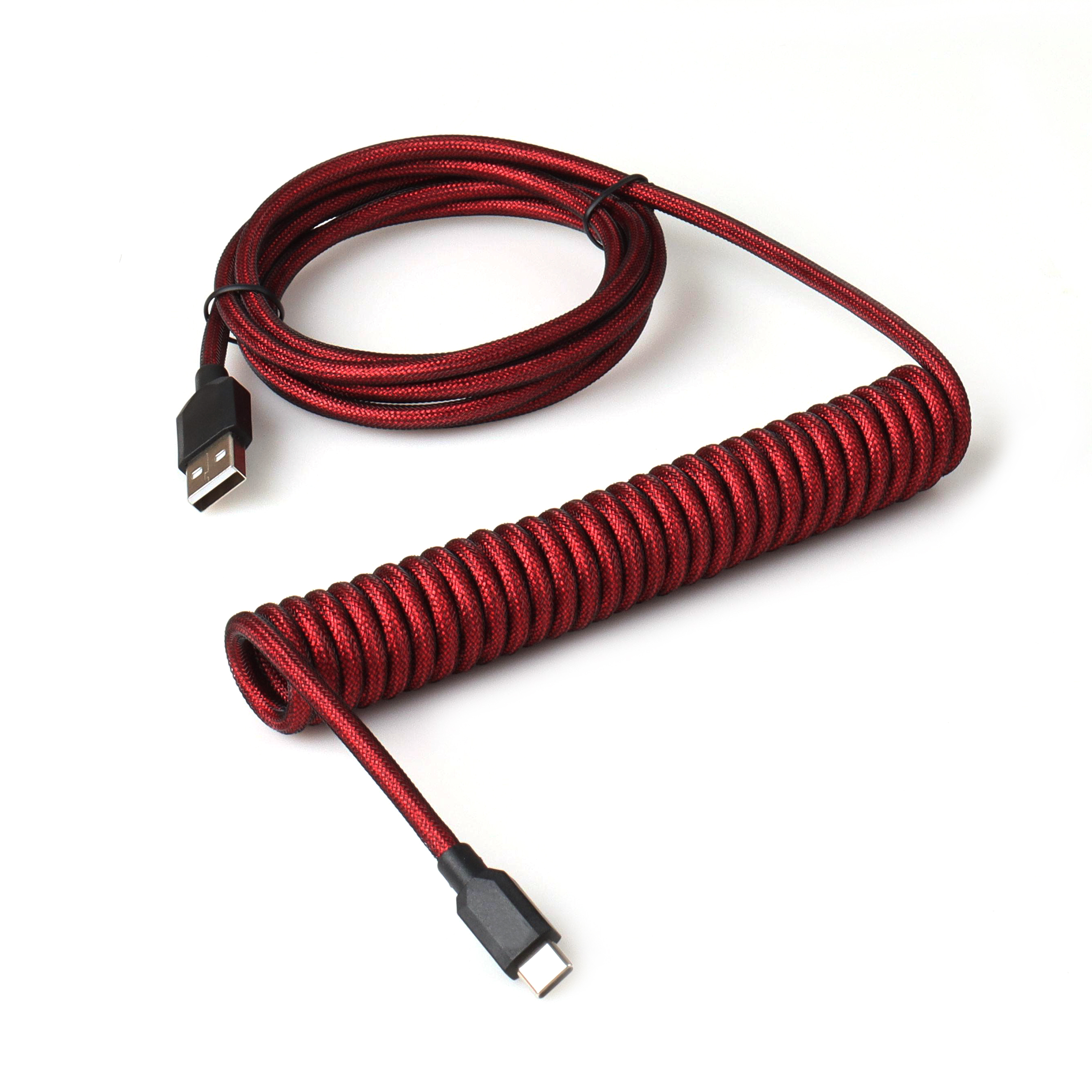 Lano mekanisk tastatur datakabel type-c til usb spiralfjær aviator-ledning 2.5-3m