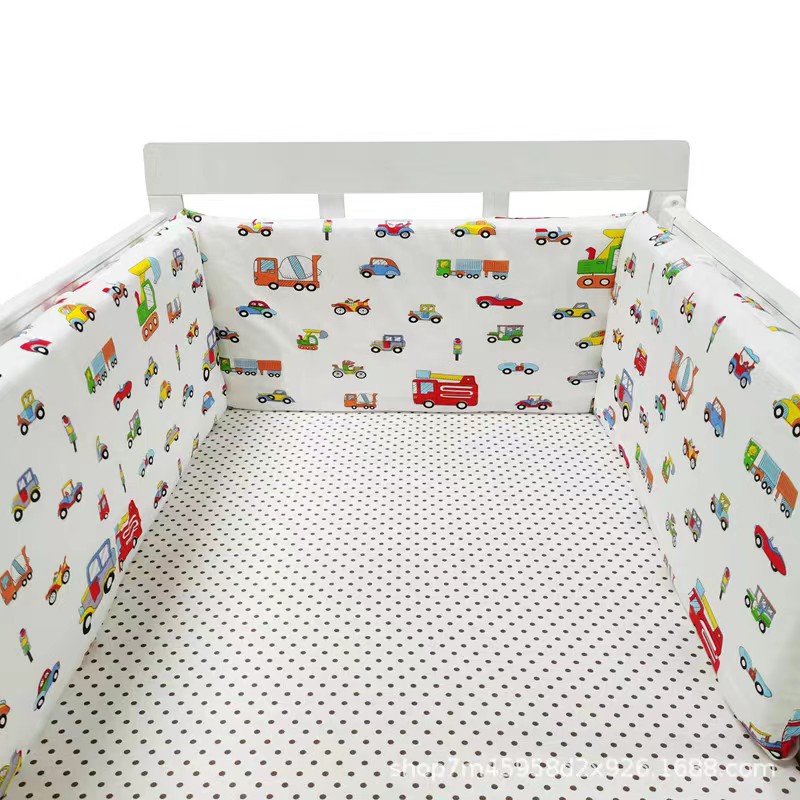 Nordic Sterne Baby Bett Verdicken Stoßstangen Zipper einteiliges Krippe Um Kissen Kinderbett Schutz Kissen 200*30 CM: plum