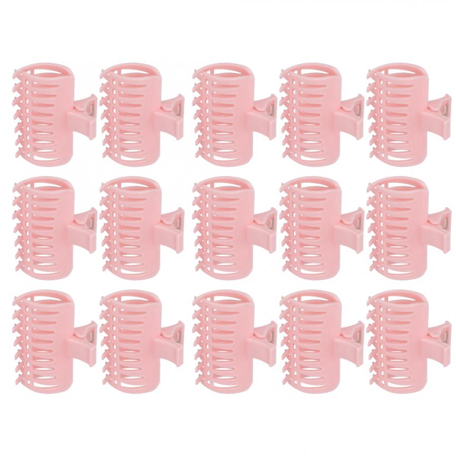15 st/set hårrullare med stora grepp klämmor papiljotter frisör gör-det-själv-verktyg styling hårrullar tillbehör