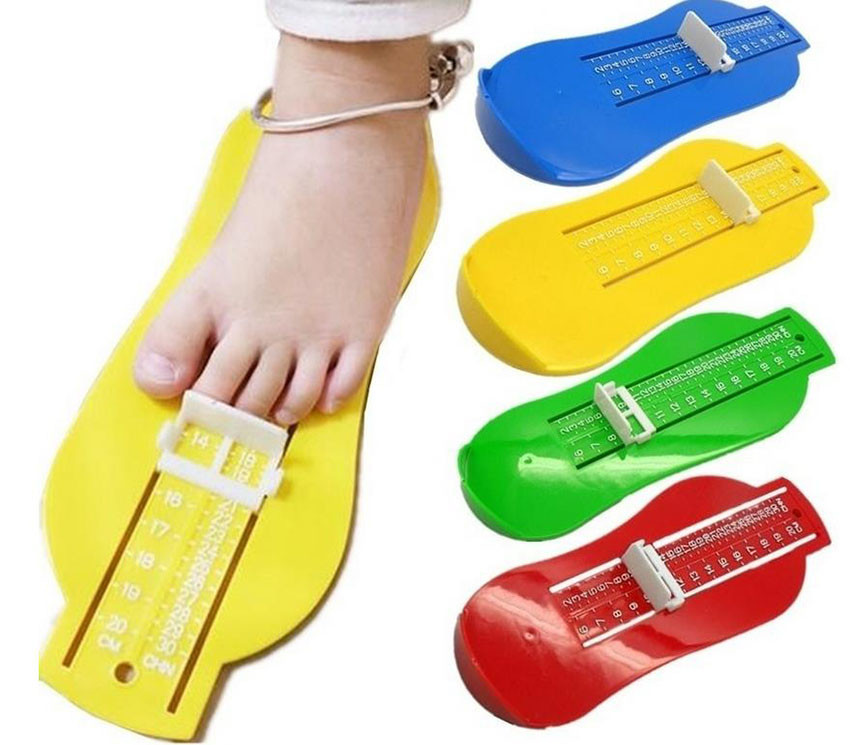 Neue freundlicher Baby Fuß Sohle Schuh Größe Messen Werkzeug Kleinkind Gerät Herrscher KitMeasure Gerät Kleinkind Schuhe Armaturen Messgerät Gerät