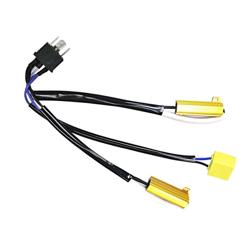H4 Ecoder LED Headlights Decoder Resistor Free Error LED Load Resistor Decoder Warning Signal Error Canceller