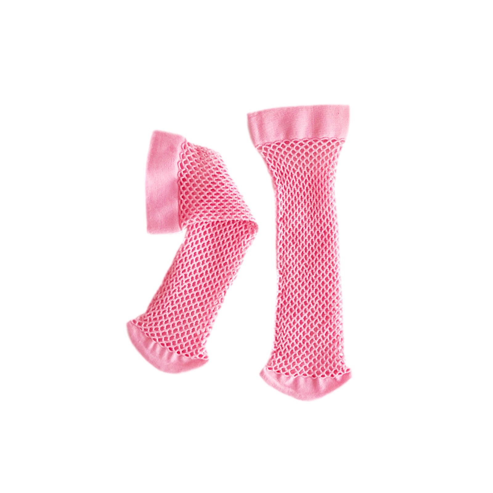 Citgeett Summer Kids Girls Stocking Solid Color Hollow Out Socks Long Socks for Spring Summer Suit 3-8Years: D