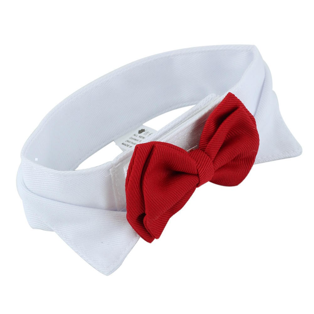 Smuk hund kat butterfly brudgom smoking kostumer kæledyr hunde slips bryllup tilbehør pleje rød bowtie