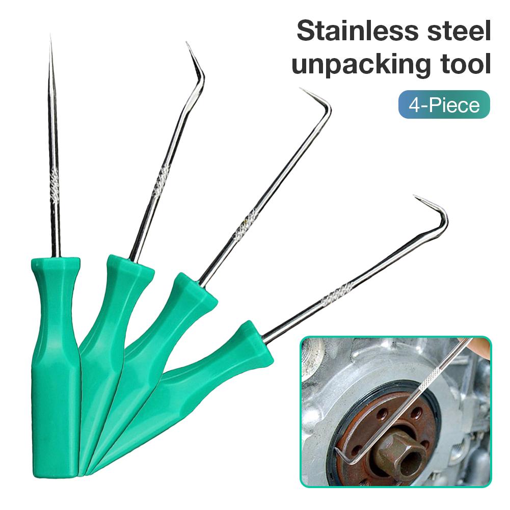 4-piece Oil Seal Screwdriver Oil Seal Puller Disassembly Oil Seal Hook O-ring Removal Tool O-ring Hook