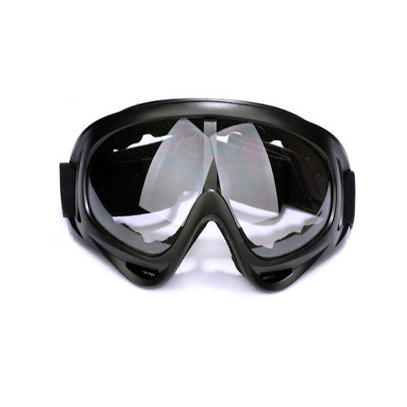 Winter Ski Bril Motorbril Winddicht Brillen 400 Uv Bescherming Snowboard Skate Skiën Bril Sneeuwscooter Zonnebril: Clear