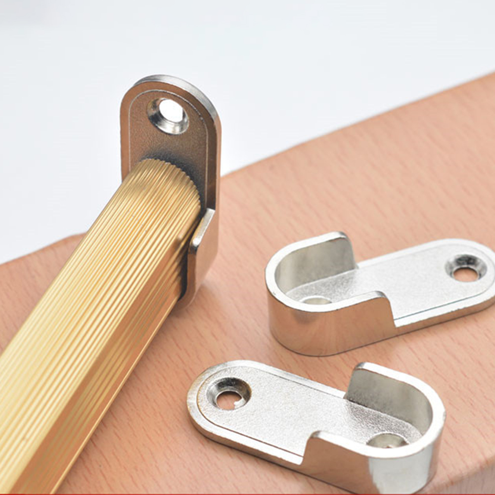 2/4/8 STUKS Garderobe Kleding Buis Ondersteuning Kast Staaf Paal Eindbeugel Verdikking Houder Kast Hardware Meubelaccessoires