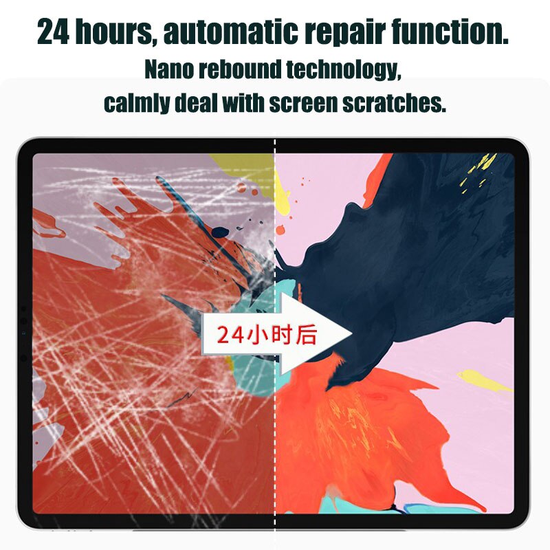 Hydrożel Film dla nowego ipada Pro 11 10.2 12.9 9.7 10.5 9 Screen Protector dla Ipad 8 Mini 6 5 2 3 Air 4 Gen 1 2021 2020 bez szkła