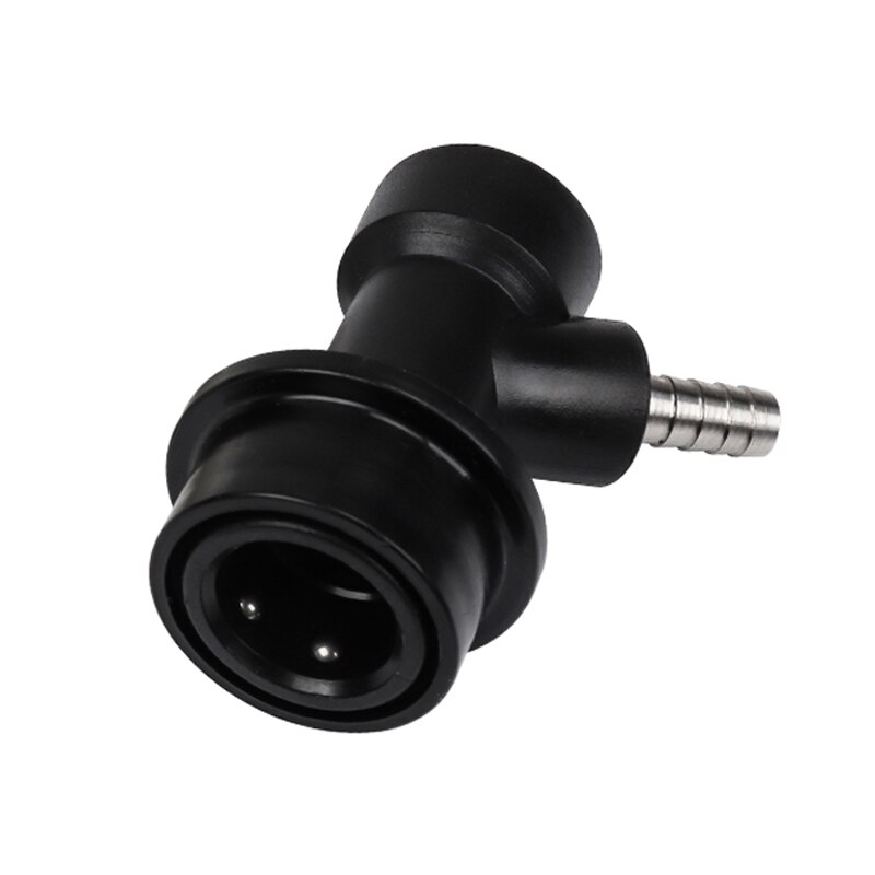 Liquid Ball Lock Keg Disconnect,1/4'' Barb Beer Keg Quick Connectors with Stainless Steel Hose Clamp ,Homebrew Tap Dispenser