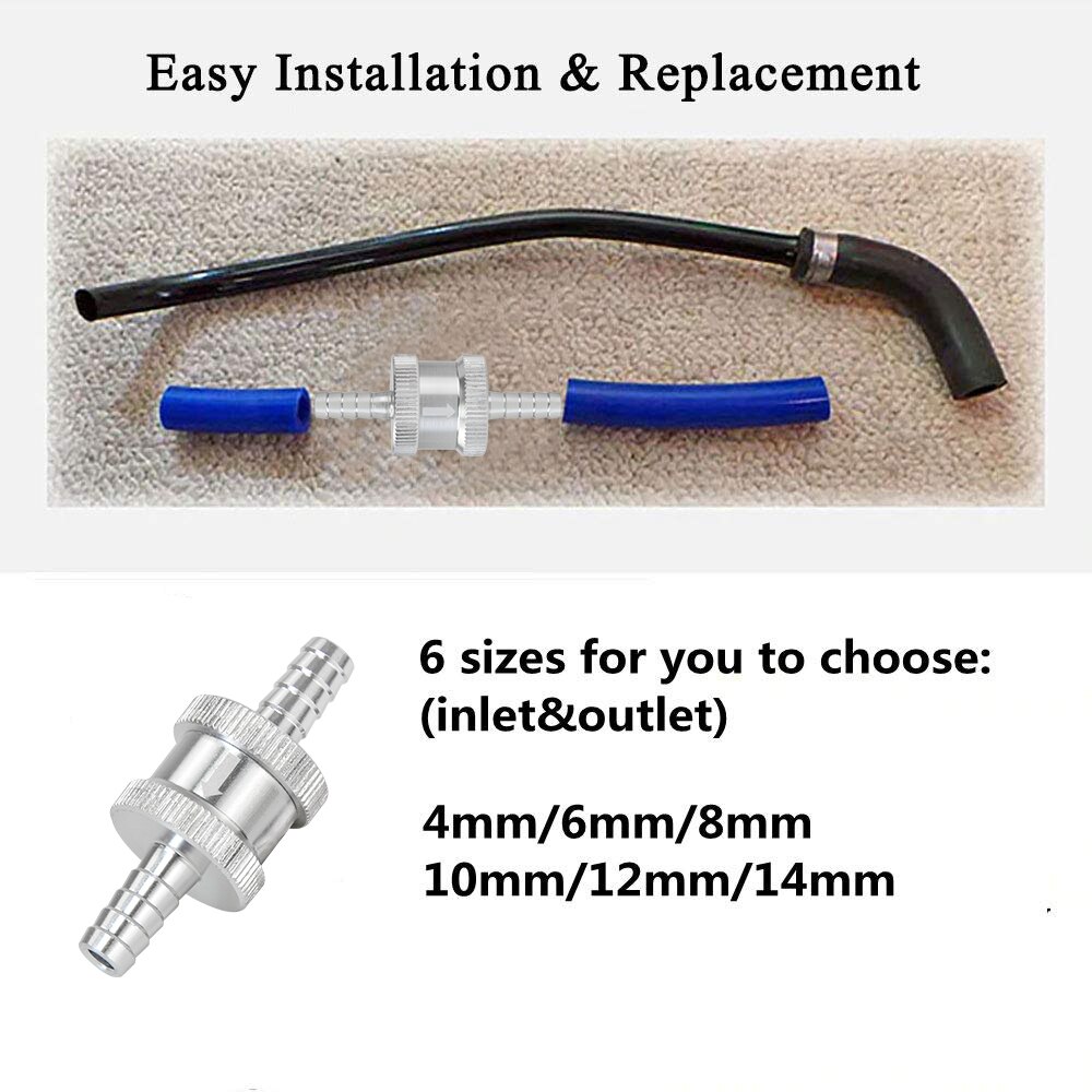 Vr - aluminiumlegering 1/8 " 4mm back returvägs bränsle backventil bensin diesel vr-fcv 04