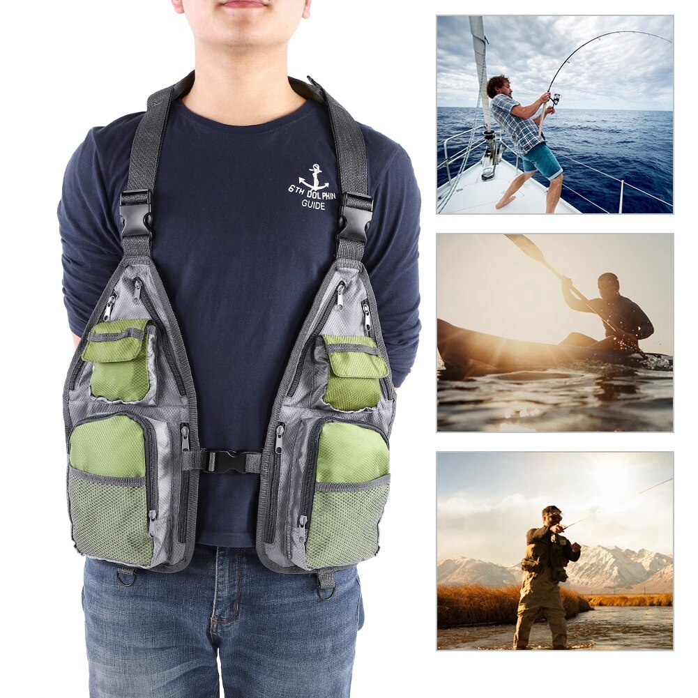 Simple Breathable Mesh Fishing Vest Summer Outdoor Multi-Functional Quick-Dry Fly Vest
