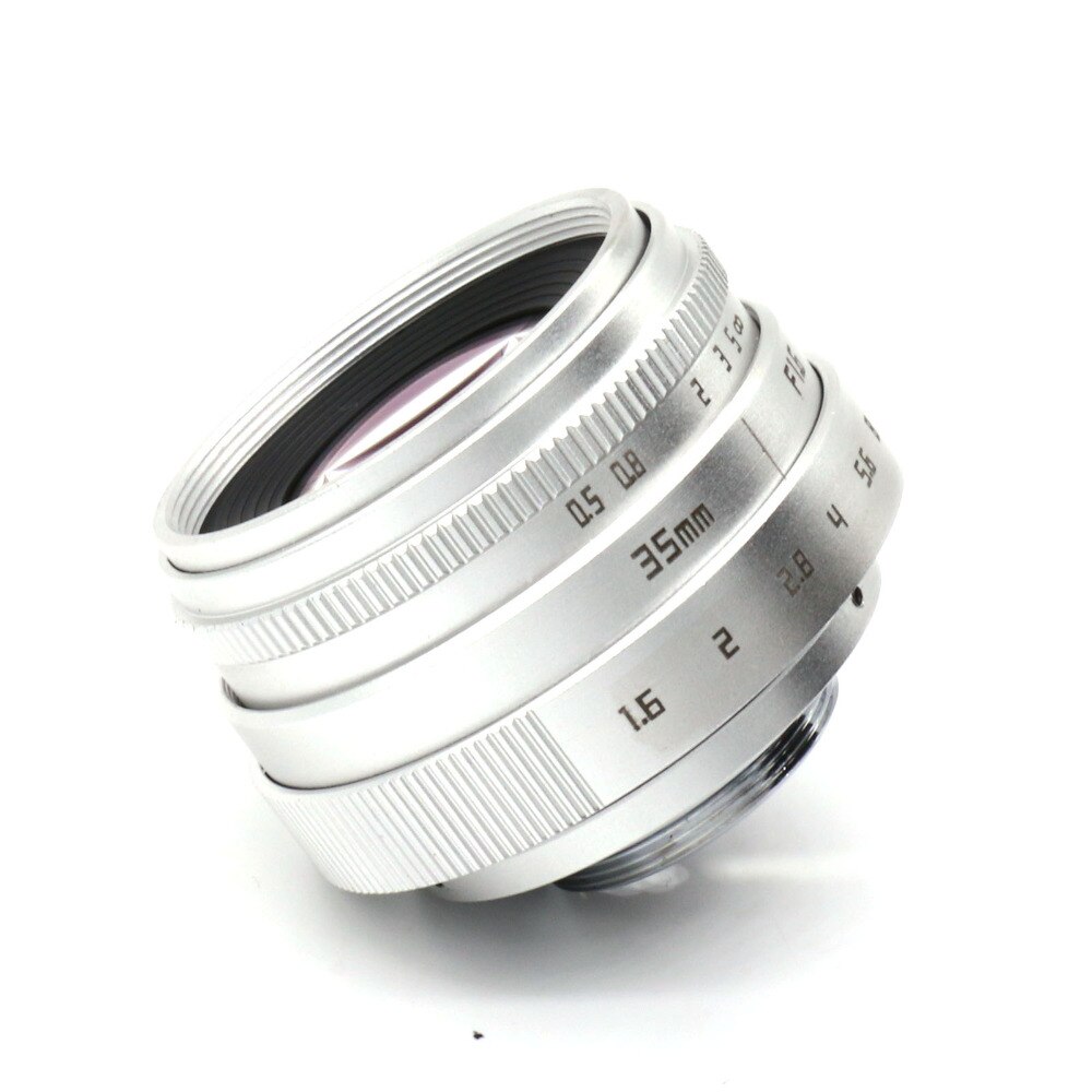 FUJIAN – objectif de caméra de vidéosurveillance 35mm f1.6 C, pour caméra M4/3 / MFT et adaptateur argent