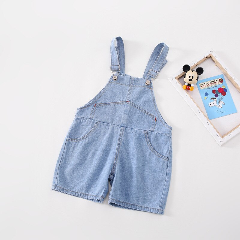 80-120cm freundlicher Overall Sommer Jungen Mädchen Denim kurze Hose Jeans Tollder Strampler freundlicher Kleidung Bebe Gesamt Art Kleidung: 5T