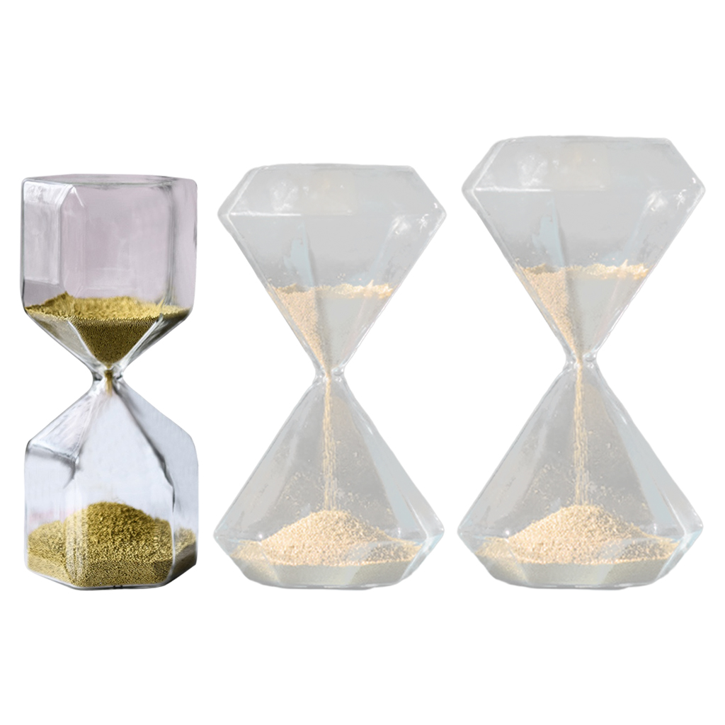 Glass Art Hourglass Decorative Ornament Sand Timer Relieve Pressure Photo Props