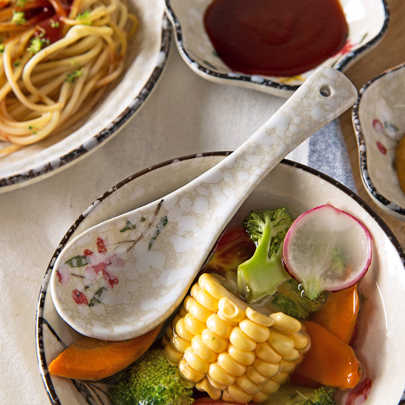 1pc japansk keramisk ske børns ris ske køkken bordservice omrør ske ske suppe