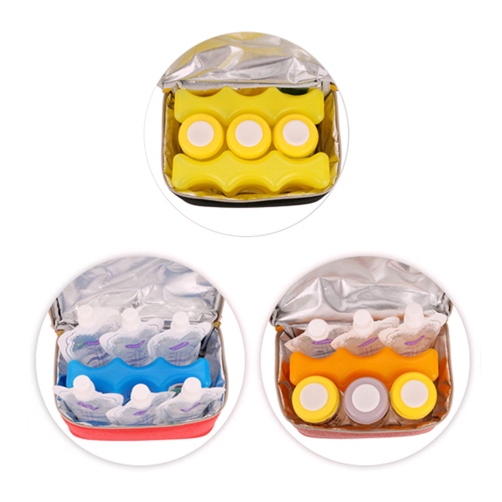 Reusable Freezer Breast Milk Ice Block Brick Travel Picnic Lunch Cooler Pack