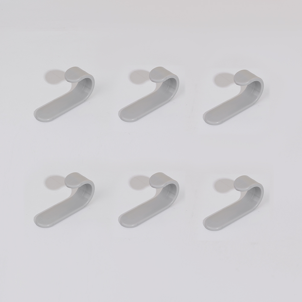 6 stks/set J-vormige Zelfklevende Haken Plastic Deur Muurhangers Snoep Kleur Sterke Haak voor Keuken Badkamer Slaapkamer Hal: Goud