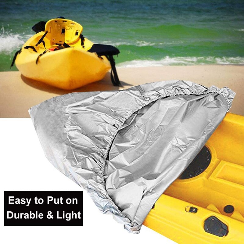 -Kayak Kano Opslag Cover Stofdicht Cockpit Cover Waterdicht Uv-bestendig Stof Boot Cover Voor 13.5-15Ft G Boten
