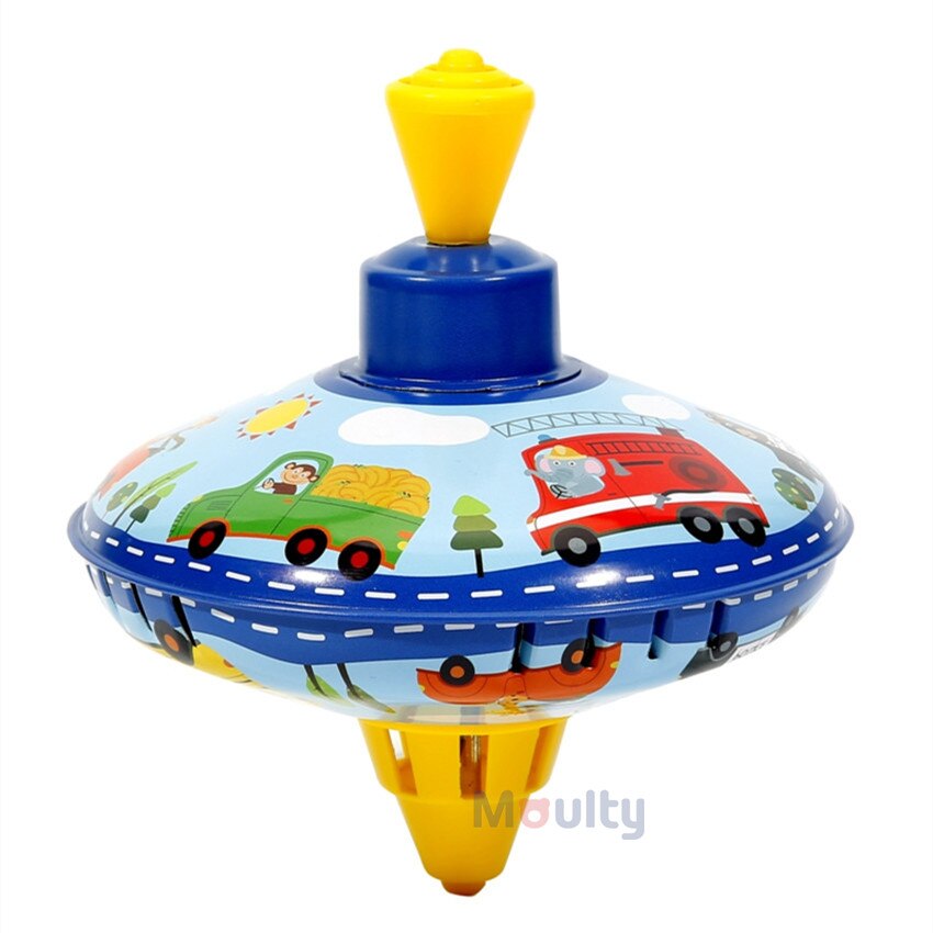 Moulty Classic Spinning Tin Top Toy Children Educa... – Grandado