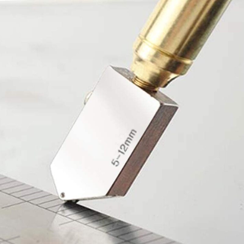 Glassnijder Diamant Tip Staal Blade Snijgereedschap Olietoevoer Glassnijder Antislip Metal Handlefor Hand Tool Glas Snijden