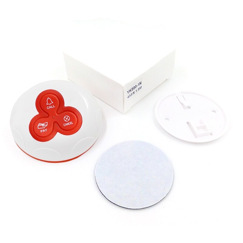 Wireless Calling Bell Pager Call Button Transmitter Calling System for Restaurant Hotel Pager 433MHz