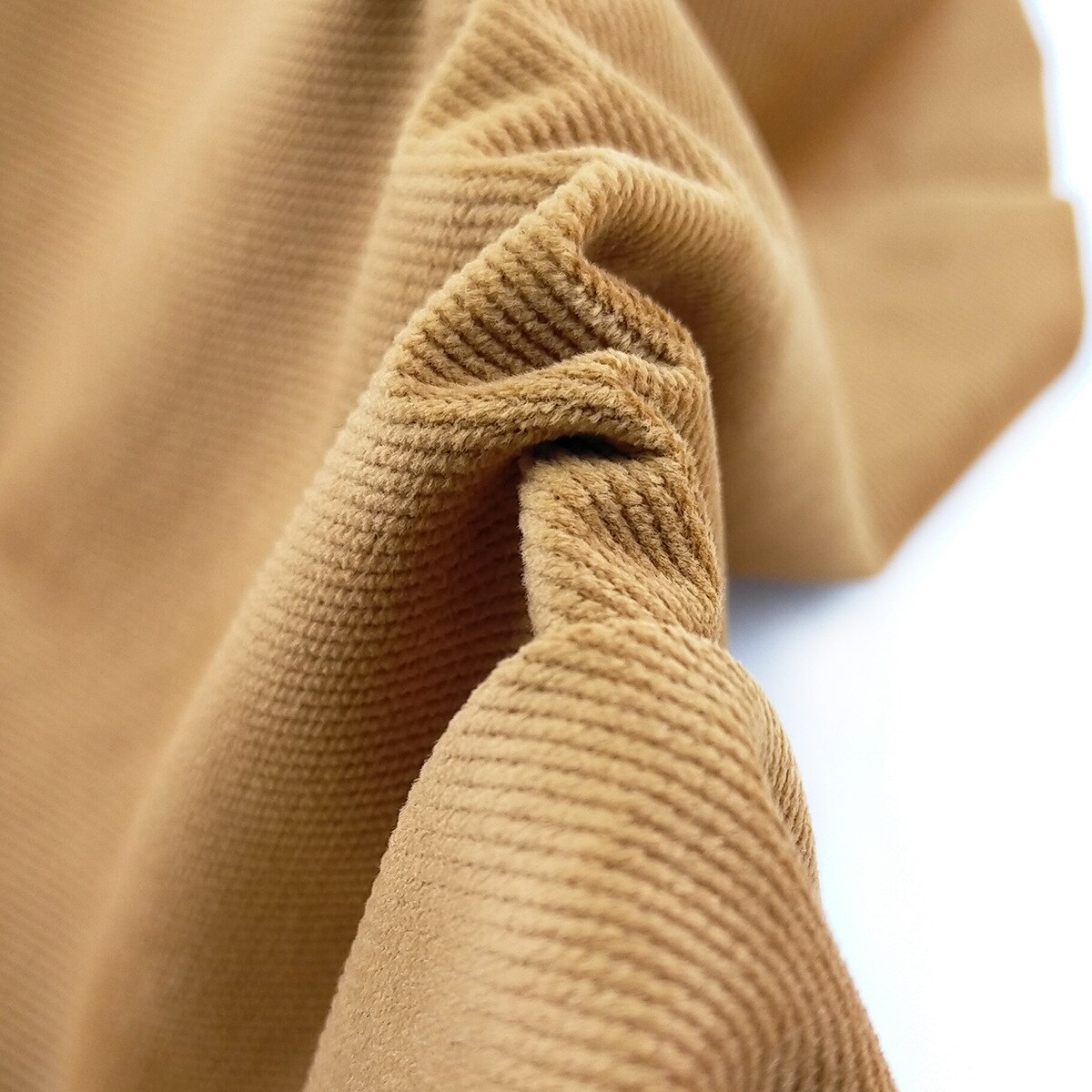 Zachte Effen Stretch Polyester Corduroy Fluwelen Stof Voor Jas En Broek, Wit, Beige, Roze, Kaki, groen, Bourgondië, Door Meter