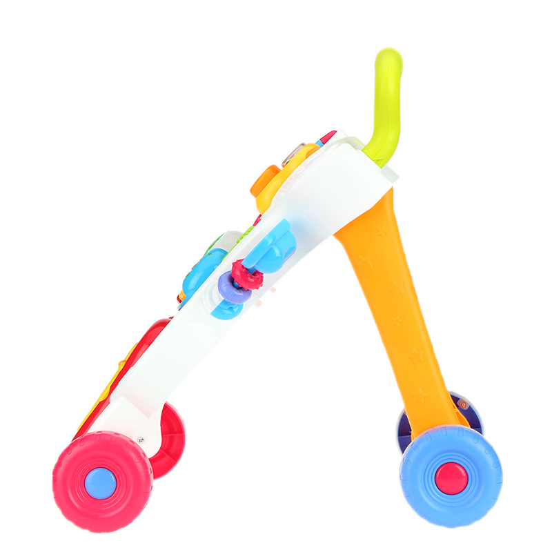 Andador de bebé sentado vertical con música, carrito de velocidad ajustable, juguete para de educación temprana