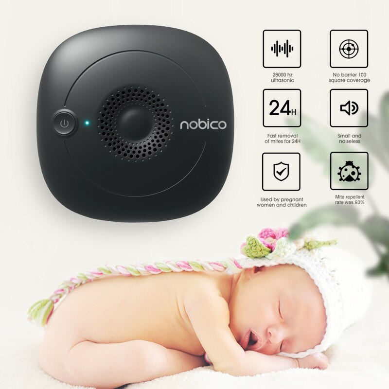 Nobico Home Intelligent Frequency Conversion Ultrasonic Dust Mite Controller Home Bedroom Living Room Quilt Pillow Cleaner 220V