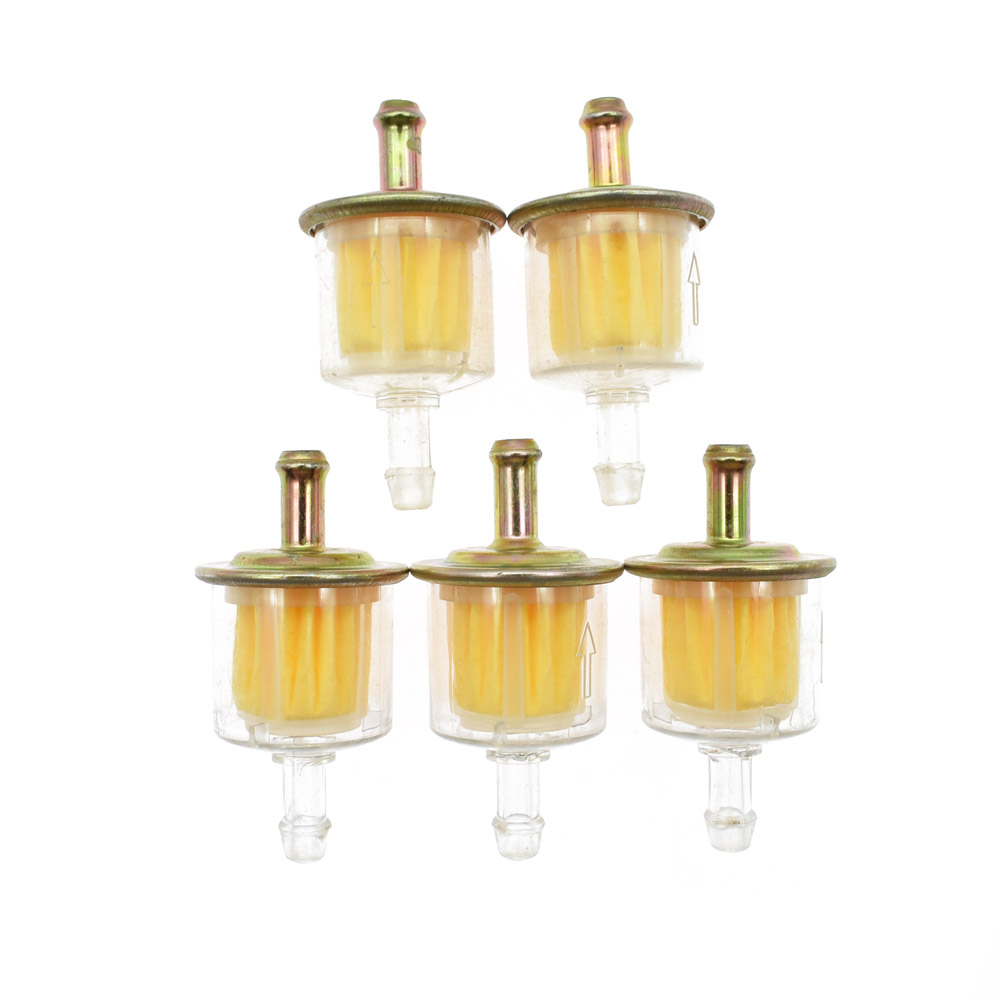 Filtro de línea de combustible Universal para motocicleta, 1/4 '', 6mm, 5/10 Uds.: 5pcs