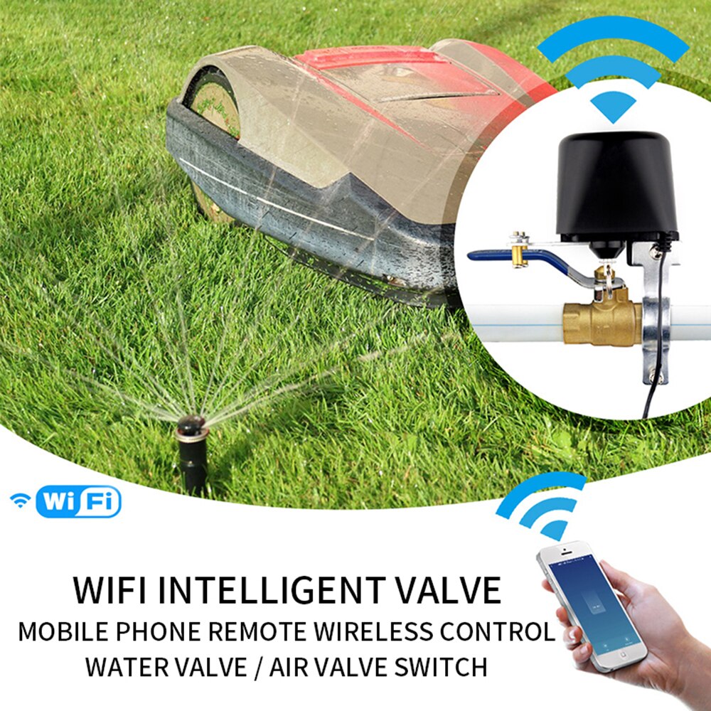Wifi mobil app timing switch ventil smart ventil smart home automation system ventil gas vand kontrol ventil til google home