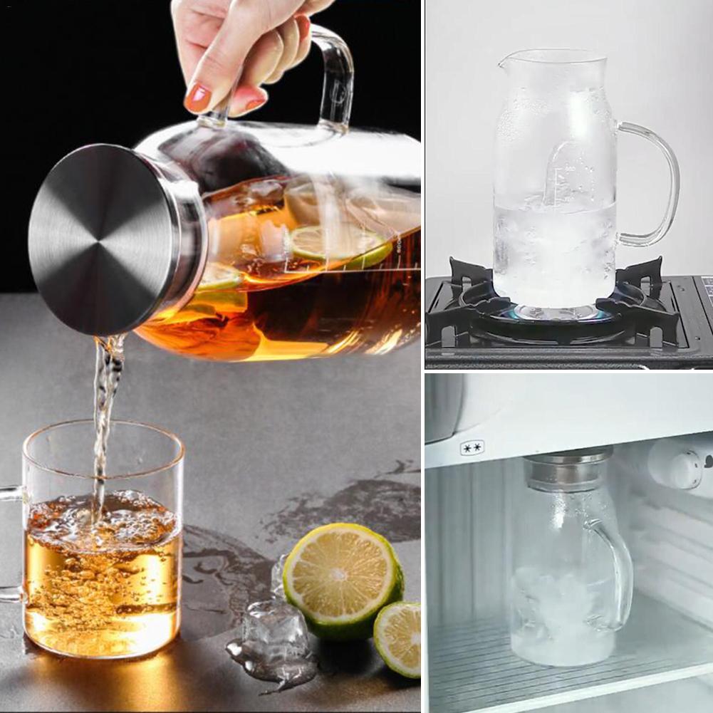 Glas Ketel Hoge Temperatuur Weerstand Handvat Cover Theepot Fruit Thee Maken Tool Keuken Accessoires Voor Huishoudelijke Kantoor