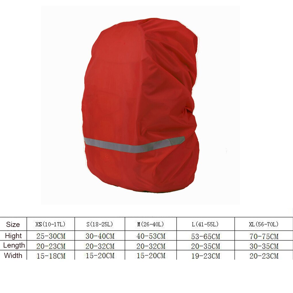 Reflective Light Waterproof Dustproof Backpack Rain Cover Portable Ultralight Shoulder Bag Protect