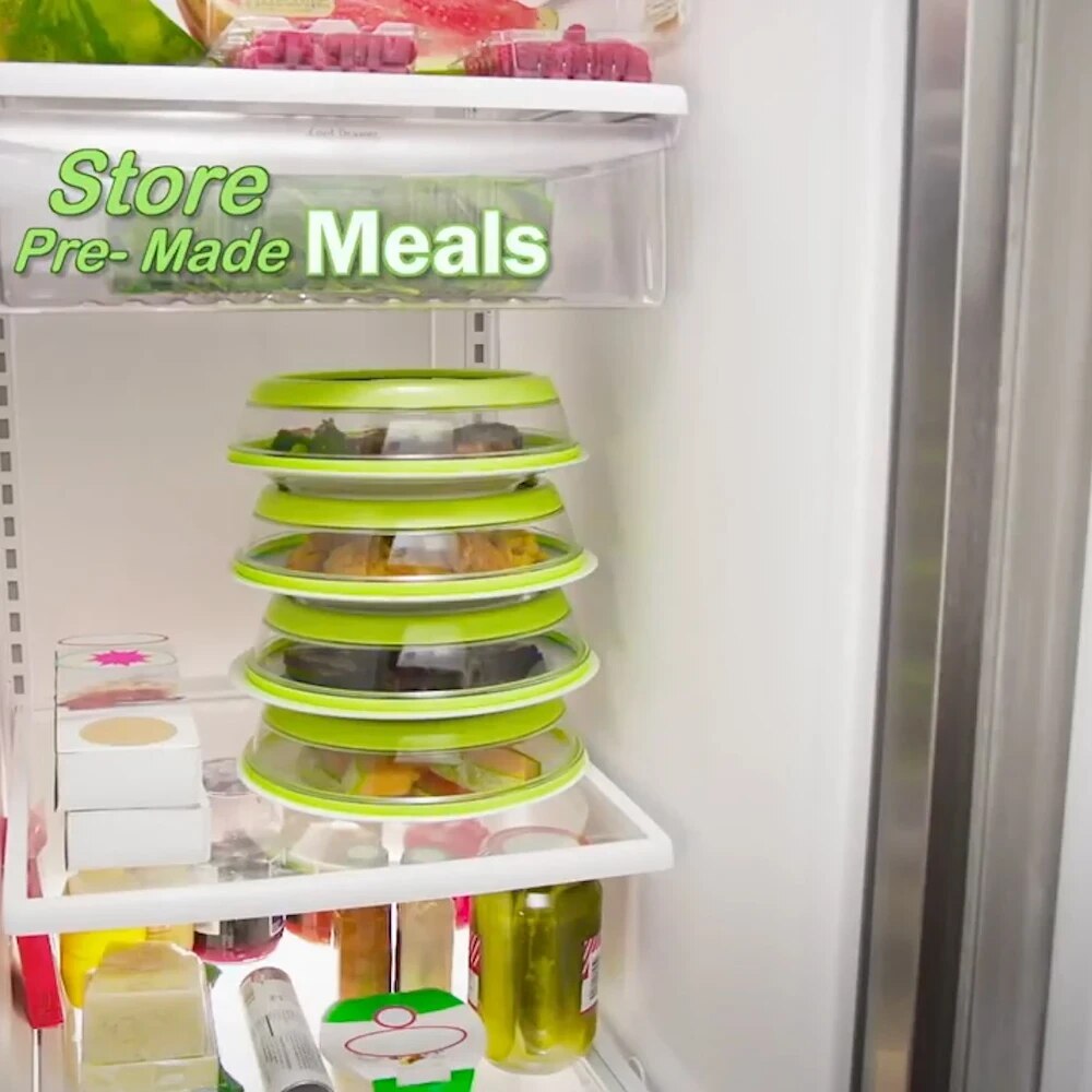 Vacuum food sealer mintiml dæksel vakuum komfur instant food sealer sort dæksel til skåle tallerkener køkken tilbehør