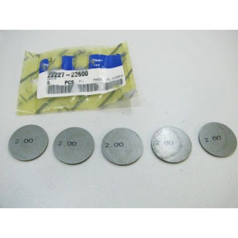Dla Hyundai Elantra 2000-2010 5PC regulacja zaworu tarczowego OEM 22227-23600 górna uszczelka zaworu