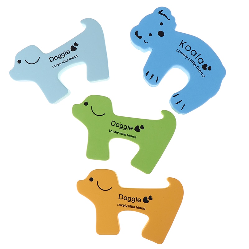 Baby security door card Cartoon kitten wind and pinch door stopper Baby blocking door stopper Baby safety protection