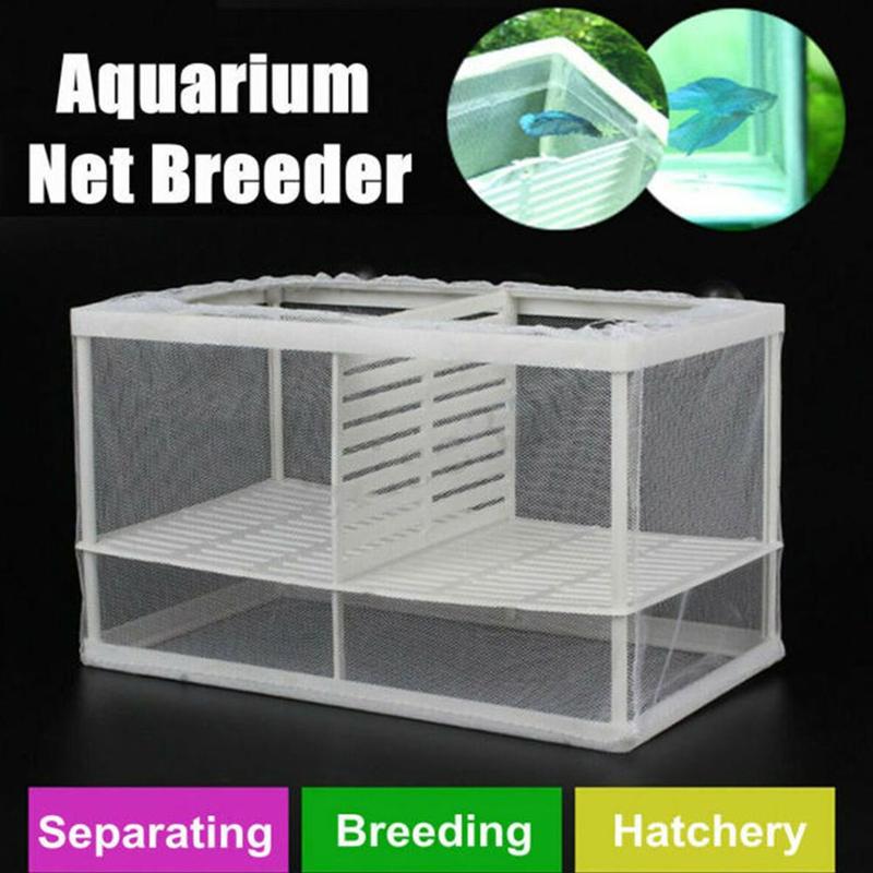 Fish Tank Breeding Breeder Box Baby Fish Isolation Net Hatchery Hanging Mesh Box Aquarium Aquarium Incubator Box Accessory