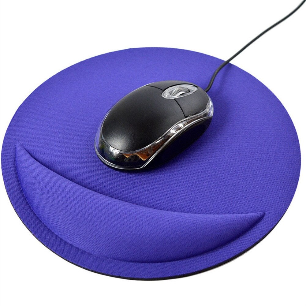 Tappetino per topo di alta qualità Gamer gel tondo supporto per poggiapolsi gioco topo topo tappetino per computer PC computer portatile antiscivolo: viola