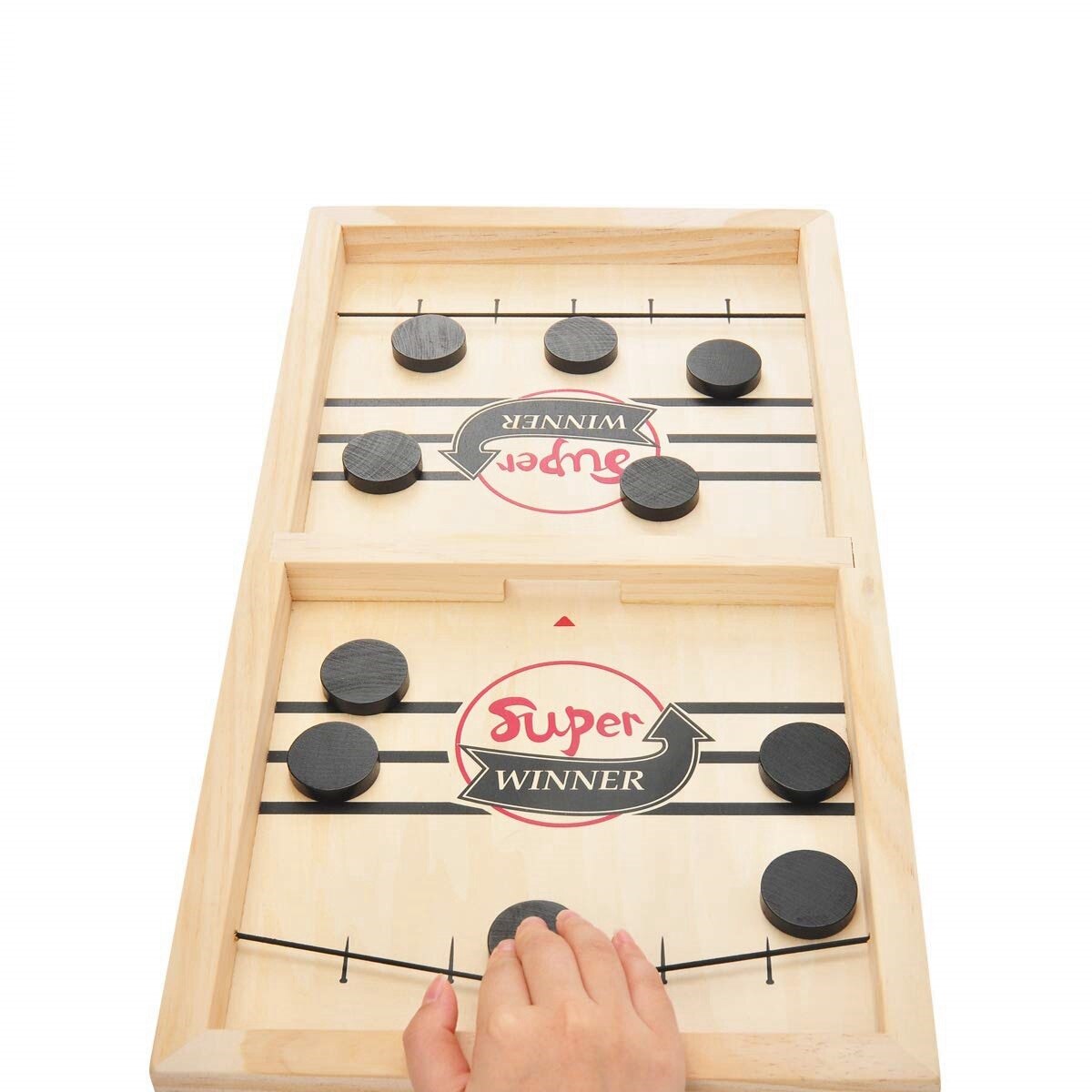 Schnelle Schlinge Puck Spiel Eishockey Spiel Kiefer Spielen Schach Holz Eishockey Spiel Schreibtisch-Spiel Schlacht Bord Spiel für Familie