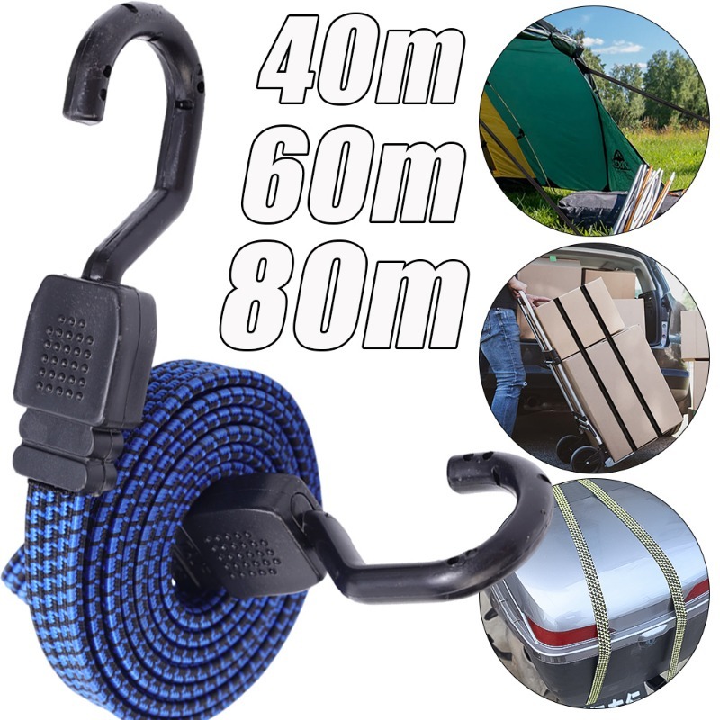 Nuovi elastici Corda per bagagli in gomma Ganci per cavi Bici Corda per legare Bagagli per biciclette Portapacchi Cinghia Gancio a fascia fissa Accessori per auto