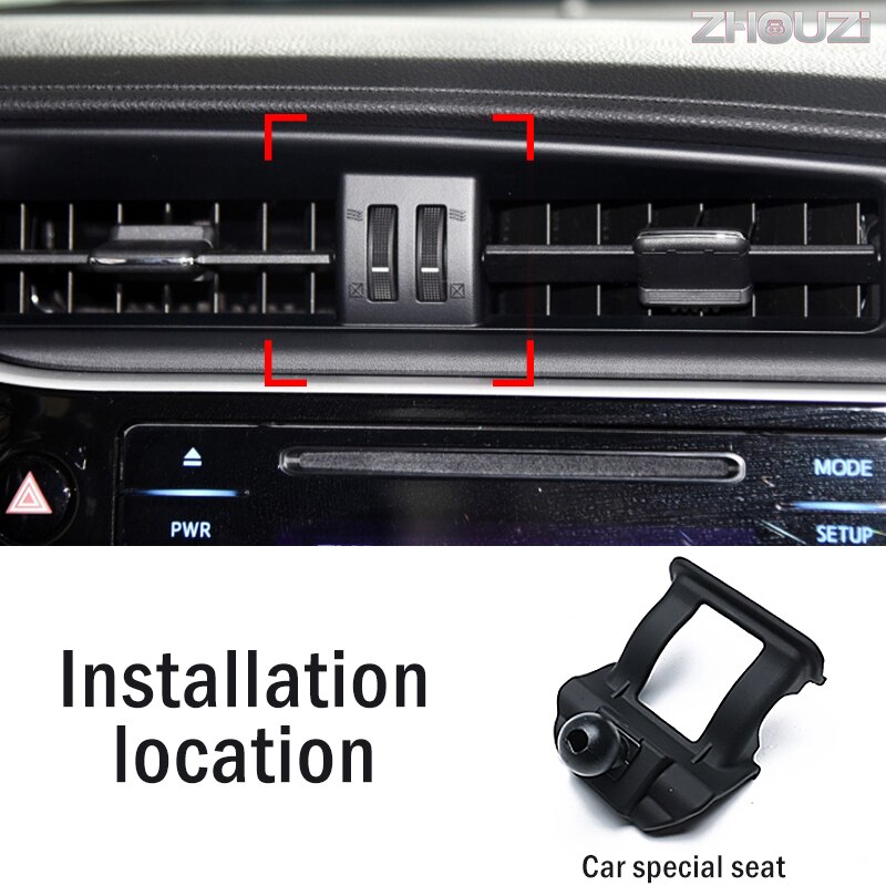 Car Mobile Phone Holder Mounts Stand GPS Gravity Navigation Bracket For Toyota Corolla Altis Levin Car Accessories