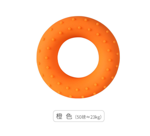 Pince à main en Silicone, extenseur de doigts, exercice de poignée de poignet, entraîneur de force, bandes de résistance, Fitness: Orange