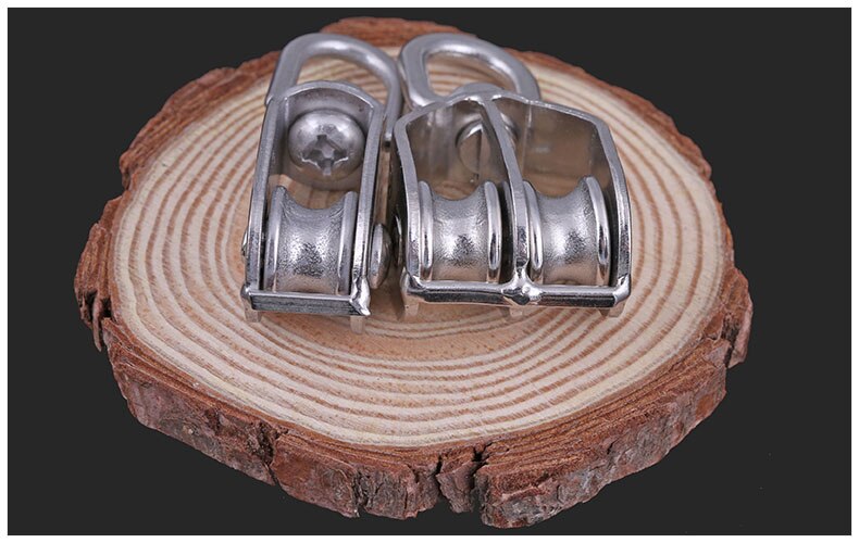 304 roestvrijstalen enkele/dubbele katrollen  m15 m20 m25 m32 m50-m100 draadkabelketting tractie katrollen hefgewicht dragende katrol