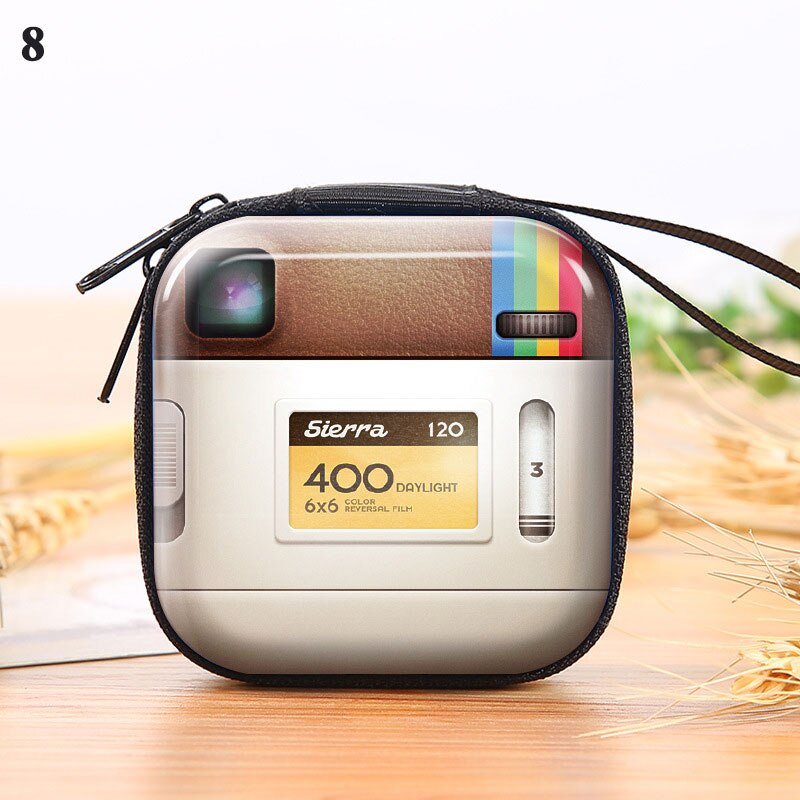 Retro Geldbörse Kreative Weißblech Platz Geldbörse Kopfhörer Tasche Kopfhörer Tasche Lagerung Box niedliche Geldbörse frauen brieftasche: 8