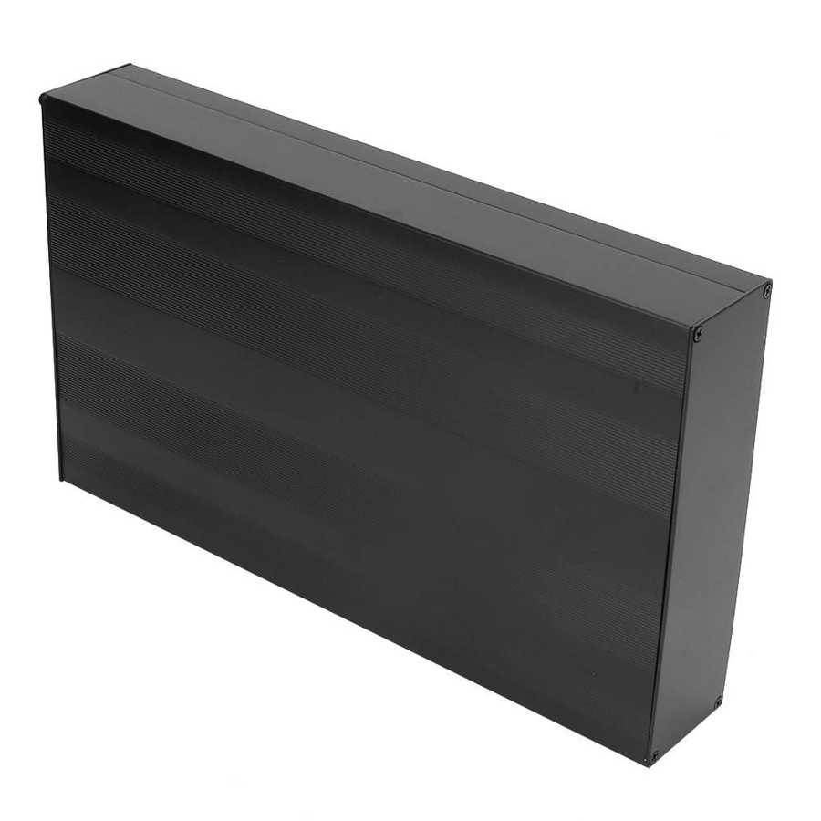 Circuit Board PCB Instrument Aluminum Cooling Box Electronic Project Enclosure Case 50x178x300mm DIY Housing Cooling Box