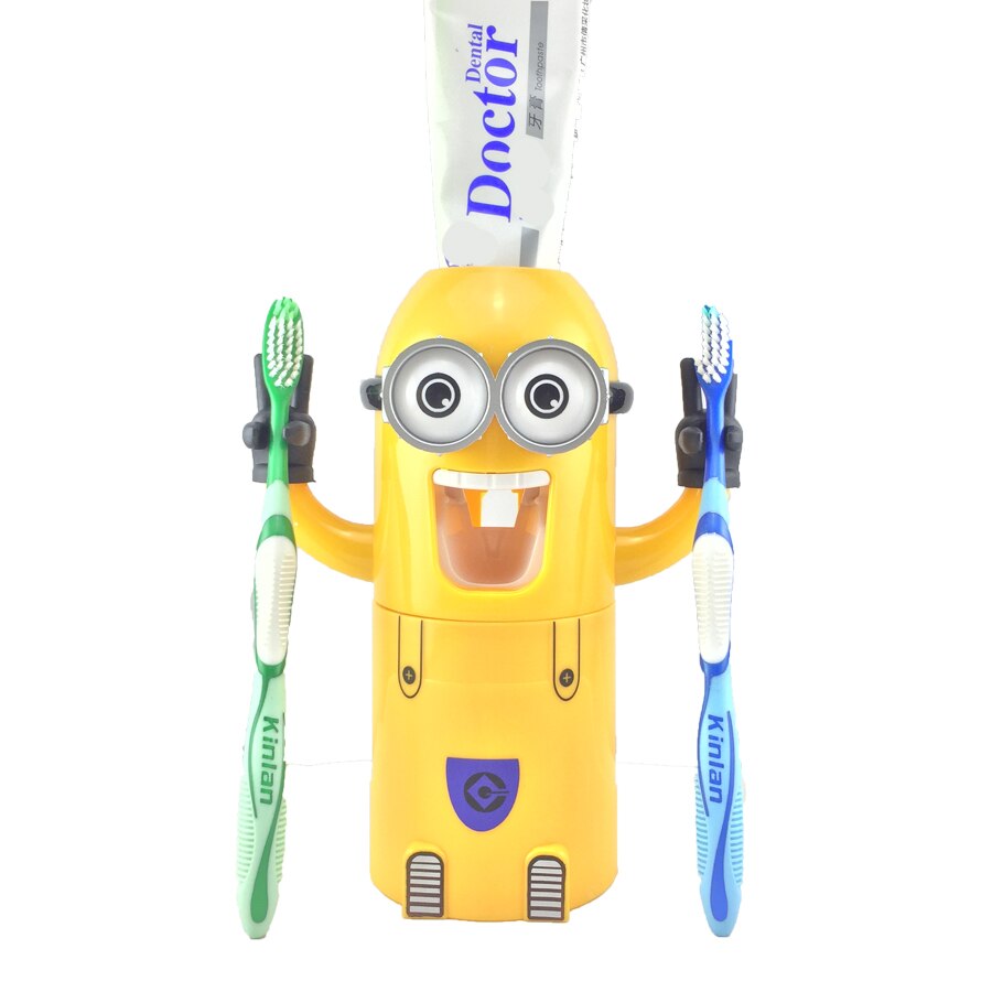 Badkamer Producten Automatische Tandpasta Dispenser Leuke Squeezers Badkamer Accessoires Set Tandenborstelhouder Voor Kinderen