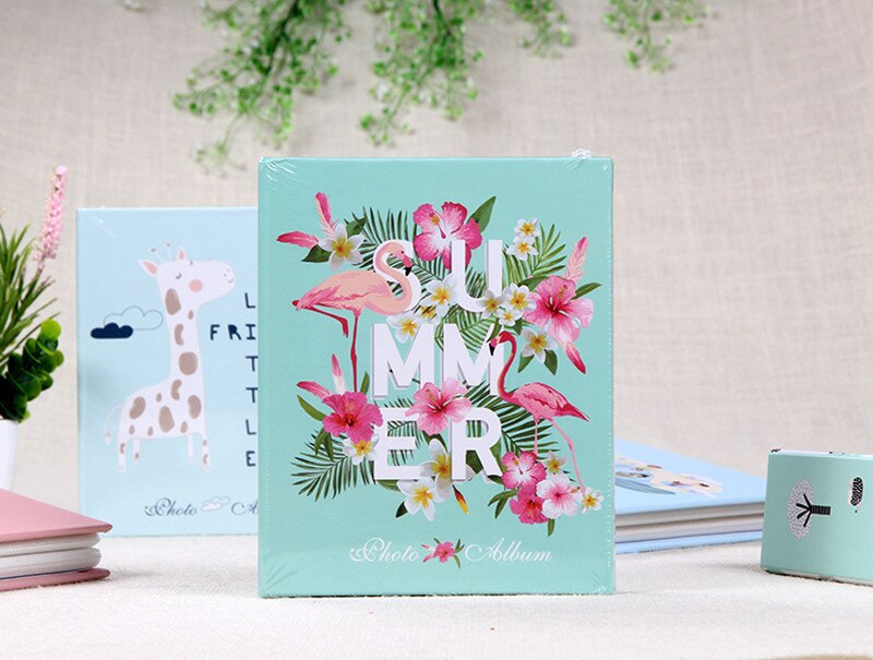 Children's Cartoon Photo Album 4D Large 6 Inch 100 Inset Album Photo 6 Inch Plastic Photo Album Studio: C