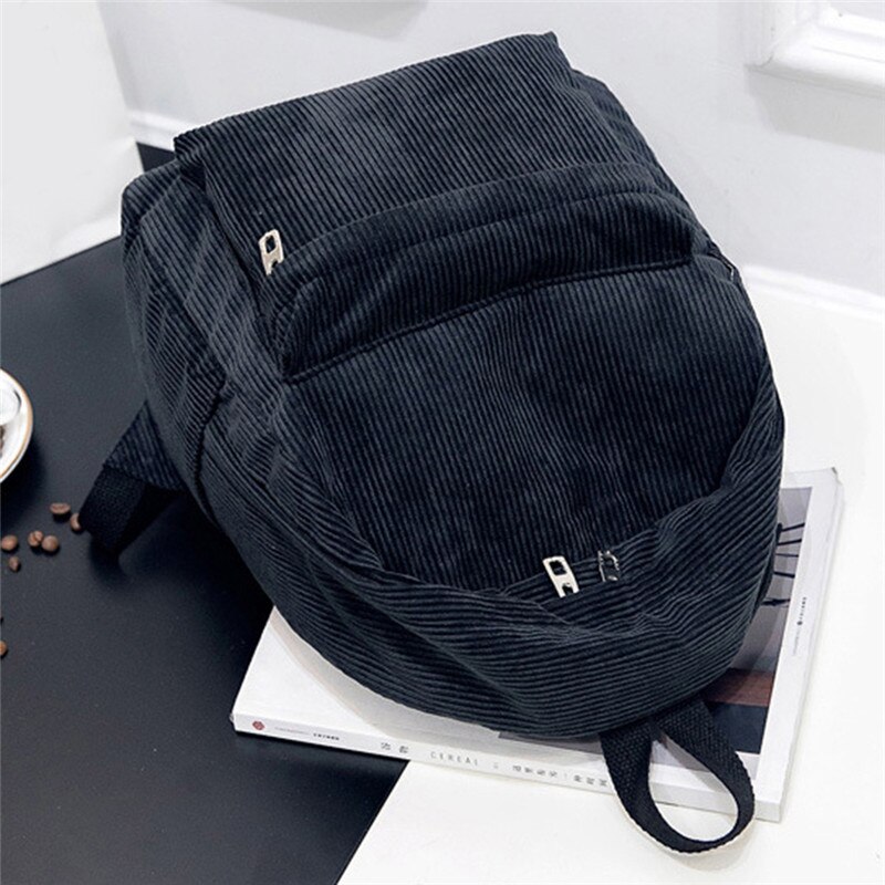 Vrouwen Rugzak Reizen Corduroy Student Meisjes Casual Rugzak Schooltas Voor Tieners
