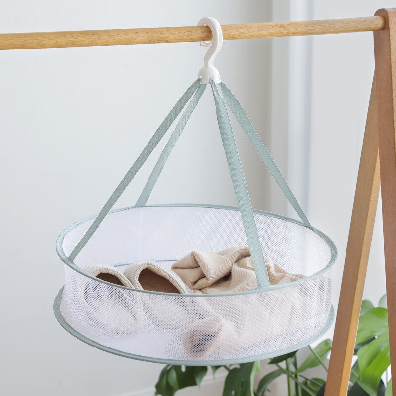 Clothes Drying Basket Household Sweater Drying Net Windproof Hanging Clothes Drying Net 3 Colors Double-layer Laundry Rack Mesh