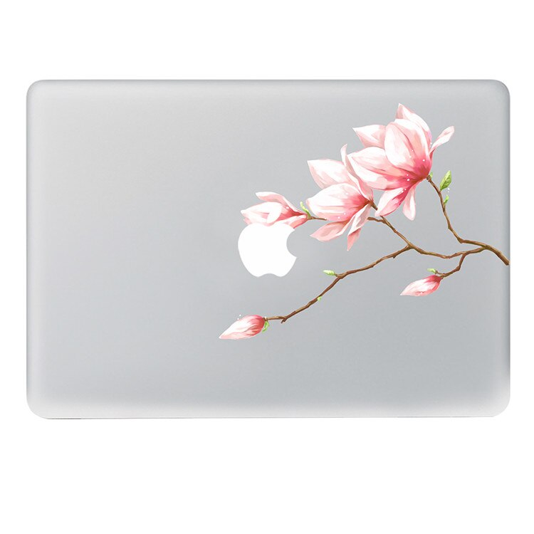 Roze bud bloem Vinyl Sticker Notebook sticker op Laptop Sticker voor DIY Macbook Pro Air 11 13 15 inch Laptop huid