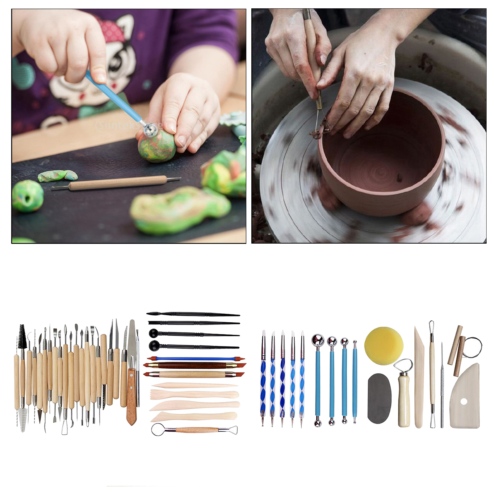 JRKOO Clay Tools Kit,28 PCS Pottery Tools,Polymer Clay