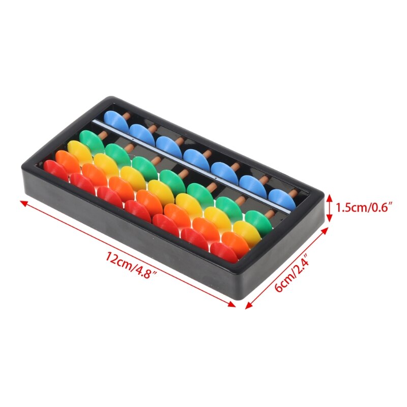 Kleurrijke Abacus Rekenen Soroban Wiskunde Berekenen Gereedschappen Educatief Speelgoed L9CD